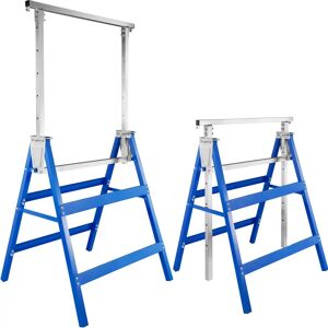 Tectake Workbench Foldable 2pcs - Steel, Blue - Workbench and scaffolding trestle set Tectake Workbench Foldable 2pcs - Steel, Blue - Workbench and scaffolding trestle set