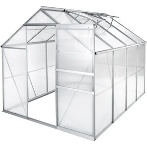Serre en aluminium Tectake - 250x185x195cm, Transparent, Aluminium - Publicité Serre en aluminium Tectake - 250x185x195cm, Transparent, Aluminium - Publicité