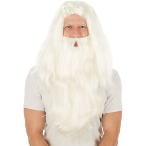 TecTake GmbH Santa Claus Wig - white - Costume Accessory TecTake GmbH Santa Claus Wig - white - Costume Accessory