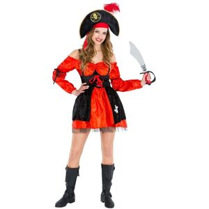 TecTake GmbH Pirate Costume Mia with Boots Strap TecTake GmbH Pirate Costume Mia with Boots Strap