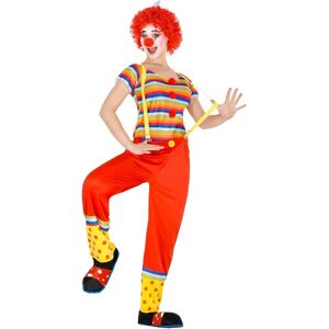 TecTake GmbH Women’s Clown Costume - Red - Costume TecTake GmbH Women’s Clown Costume - Red - Costume