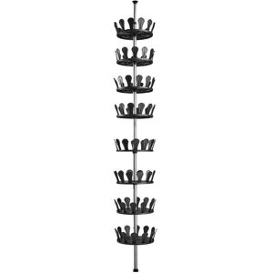 tectake Zapatero Giratorio - Organizador de Zapatos Alto - Negro tectake Zapatero Giratorio - Organizador de Zapatos Alto - Negro