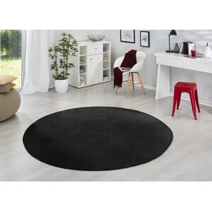 Tapis rond Hanse Home Fancy - 7mm, Noir, 133cm Diamètre - Publicité Tapis rond Hanse Home Fancy - 7mm, Noir, 133cm Diamètre - Publicité