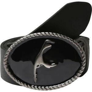 RETTUNGSRING BY SHOWROOM 019 Schwarzer Ledergürtel - Modischer Alltagsbegleiter RETTUNGSRING BY SHOWROOM 019 Schwarzer Ledergürtel - Modischer Alltagsbegleiter