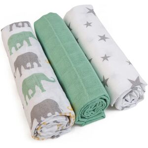 Langes de coton Grünspecht 70x70 cm - Pack de 3 - Vert - Publicité Langes de coton Grünspecht 70x70 cm - Pack de 3 - Vert - Publicité