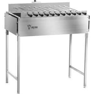 BBQ-Toro Parrilla de Carbón en Acero Inoxidable con Motor y Brochetas BBQ-Toro Parrilla de Carbón en Acero Inoxidable con Motor y Brochetas