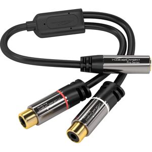 KabelDirekt 0,2m Adapter - Kabel, 3,5mm, Cinch, Kwaliteit KabelDirekt 0,2m Adapter - Kabel, 3,5mm, Cinch, Kwaliteit