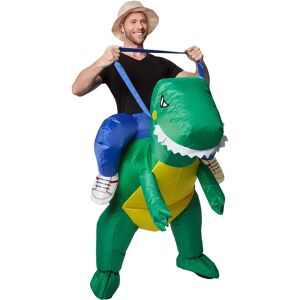 TecTake Dinosaur Costume - Self-inflatable, with Hat - Party Wear TecTake Dinosaur Costume - Self-inflatable, with Hat - Party Wear