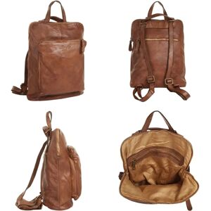 Cityrucksack SAMANTHA LOOK - Echtes Leder, Made in Italy - Rucksack Cityrucksack SAMANTHA LOOK - Echtes Leder, Made in Italy - Rucksack