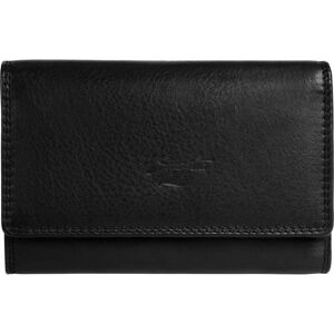 SAMANTHA LOOK Geldbörse - Echtleder, Schwarz, Kompakt SAMANTHA LOOK Geldbörse - Echtleder, Schwarz, Kompakt