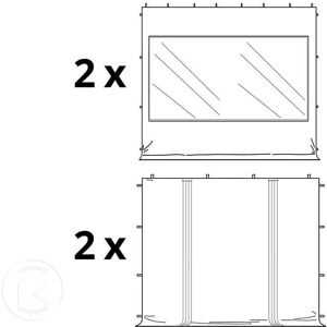 Carpa plegable 4x4m PVC 850 Profesional Aluminio 40 mm - Blanco Carpa plegable 4x4m PVC 850 Profesional Aluminio 40 mm - Blanco