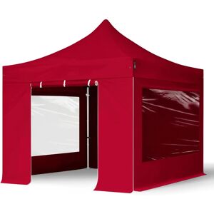 TOOLPORT 3x3m PES 800 Pop Up Gazebo PROFESSIONAL Aluminium 40 mm - incl. Sidewalls with Panorama Windows TOOLPORT 3x3m PES 800 Pop Up Gazebo PROFESSIONAL Aluminium 40 mm - incl. Sidewalls with Panorama Windows