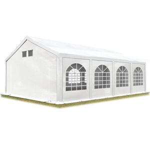 Toolport Tente de 4x8m - Imperméable, Blanc - Publicité Toolport Tente de 4x8m - Imperméable, Blanc - Publicité
