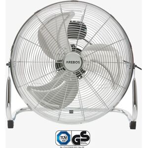 Arebos AR-HE-BV18120C - Argent - Ventilateur sur Pied - Publicité Arebos AR-HE-BV18120C - Argent - Ventilateur sur Pied - Publicité