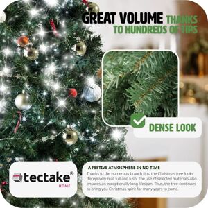 Tectake Green Christmas Tree - 180cm, 533 Tips, Party Decoration Tectake Green Christmas Tree - 180cm, 533 Tips, Party Decoration