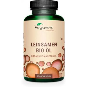 Vegavero Olio di Semi di Lino Biologico 500 mg - Omega 3-6-9 - 120 Capsule Vegavero Olio di Semi di Lino Biologico 500 mg - Omega 3-6-9 - 120 Capsule