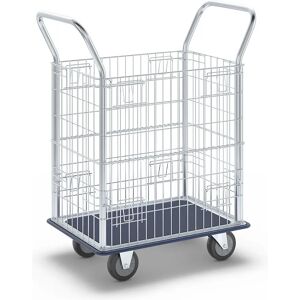 Carro de Utilidad de Acero Pesado Kaiserkraft - Laterales Galvanizados, Manijas Inox - 220kg Carro de Utilidad de Acero Pesado Kaiserkraft - Laterales Galvanizados, Manijas Inox - 220kg