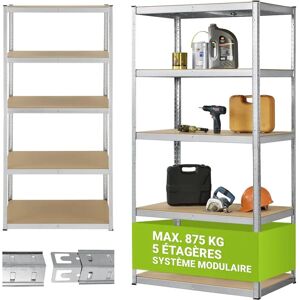 Étagère Solide Juskys 200x100x60cm - 875 Kg - 5 Niveaux - Publicité Étagère Solide Juskys 200x100x60cm - 875 Kg - 5 Niveaux - Publicité