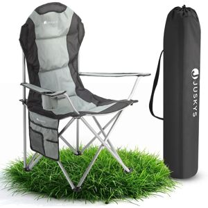 Chaise de camping Juskys Lido - Pliable, avec porte-gobelet et poche - Publicité Chaise de camping Juskys Lido - Pliable, avec porte-gobelet et poche - Publicité
