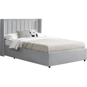 Lit capitonné Juskys Savona 140x200cm - Rangement, Sommier, Gris - Publicité Lit capitonné Juskys Savona 140x200cm - Rangement, Sommier, Gris - Publicité