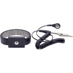 Quadrios ESD-Armbånd - Ledende, 4 mm, Sort Quadrios ESD-Armbånd - Ledende, 4 mm, Sort