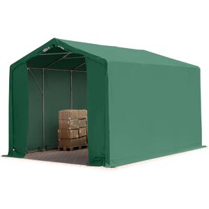 TOOLPORT 4x6m - 3,0m Sider PVC Industribest - mørkegrønn TOOLPORT 4x6m - 3,0m Sider PVC Industribest - mørkegrønn