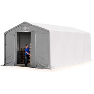 TOOLPORT 6x8m - 3.0m Sides PVC Industrial Tent - grey TOOLPORT 6x8m - 3.0m Sides PVC Industrial Tent - grey