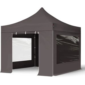 Toolport 3x3m PES 750 Pop Up Gazebo PREMIUM Steel 40 mm - Dark Grey Toolport 3x3m PES 750 Pop Up Gazebo PREMIUM Steel 40 mm - Dark Grey