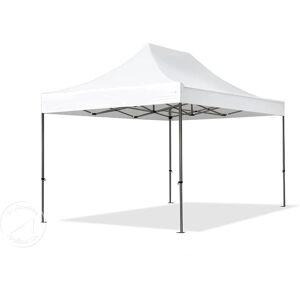 TOOLPORT Teräksinen 3x4,5m Pop-up Sadekatto - Vesitiivis, Valkoinen TOOLPORT Teräksinen 3x4,5m Pop-up Sadekatto - Vesitiivis, Valkoinen
