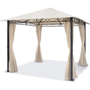 TOOLPORT Garden Gazebo Rendezvous Premium - 3x3m Waterproof Champagne - Garden Gazebo TOOLPORT Garden Gazebo Rendezvous Premium - 3x3m Waterproof Champagne - Garden Gazebo
