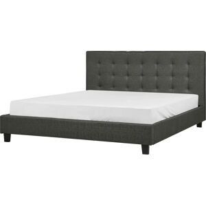 Beliani ROCHELLE Super King Bed Dark Grey - Bed Beliani ROCHELLE Super King Bed Dark Grey - Bed