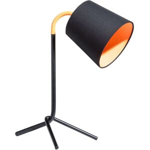Beliani Black Orange Tripod Modern Night Table Lamp Beliani Black Orange Tripod Modern Night Table Lamp