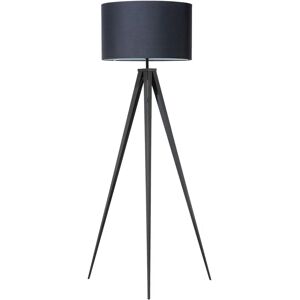 Beliani Floor Lamp Black Polycotton Tripod - Modern Type Beliani Floor Lamp Black Polycotton Tripod - Modern Type