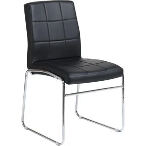 Beliani - Modèle Kiron - Chaises de salle à manger en faux cuir noir - Chaises de salle à manger - Publicité Beliani - Modèle Kiron - Chaises de salle à manger en faux cuir noir - Chaises de salle à manger - Publicité