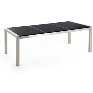 Beliani Garden Table - Black Granite 220x100cm - Outdoor Resistant Beliani Garden Table - Black Granite 220x100cm - Outdoor Resistant