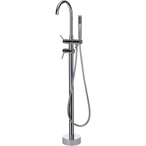 Beliani Silver Freestanding Bathtub Mixer Tap - Bath Faucet Beliani Silver Freestanding Bathtub Mixer Tap - Bath Faucet