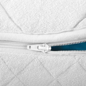 Beliani Waterbed Mattress Cover White Cotton Double Size - Waterbed Mattress Cover Beliani Waterbed Mattress Cover White Cotton Double Size - Waterbed Mattress Cover