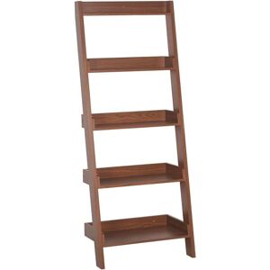 Beliani Model Unknown Ladder Bookcase Dark Wood - Bookcase Beliani Model Unknown Ladder Bookcase Dark Wood - Bookcase