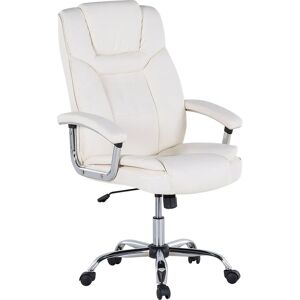Beliani Office Executive Chair - Faux Leather Adjustable Height Swivel - Office Chair Beliani Office Executive Chair - Faux Leather Adjustable Height Swivel - Office Chair