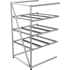 Kaiserkraft Aluminium Durchgangregal - Easy Flow - 1800mm - 1367mm - Regalsystem Kaiserkraft Aluminium Durchgangregal - Easy Flow - 1800mm - 1367mm - Regalsystem