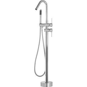Beliani Bath Mixer Tap Silver Chrome Freestanding - Bath Mixer Tap Beliani Bath Mixer Tap Silver Chrome Freestanding - Bath Mixer Tap