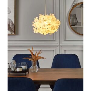 Beliani LAMONE Lampe Suspendue Blanche Fleur - Suspension - Publicité Beliani LAMONE Lampe Suspendue Blanche Fleur - Suspension - Publicité