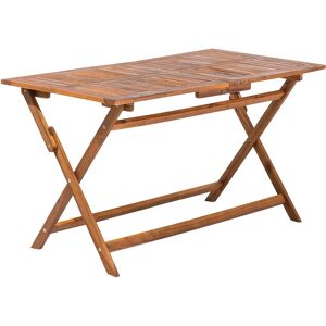 Table de Jardin Bois Foncé 140 x 75 cm - Table de Jardin - Publicité Table de Jardin Bois Foncé 140 x 75 cm - Table de Jardin - Publicité
