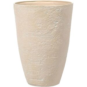 Beliani Plant Pot Beige Stone - Plant Pot Beliani Plant Pot Beige Stone - Plant Pot