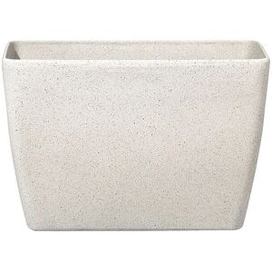 Beliani Beige Stone Plant Pot - Garden & Indoor Decor Beliani Beige Stone Plant Pot - Garden & Indoor Decor