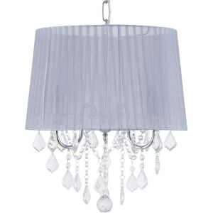 Beliani Silver Grey Crystal 3-Light Pendant Lamp - Chandelier Beliani Silver Grey Crystal 3-Light Pendant Lamp - Chandelier