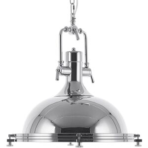 Beliani Pendant Lamp Silver - Industrial Pendant Light - Modern Design Beliani Pendant Lamp Silver - Industrial Pendant Light - Modern Design