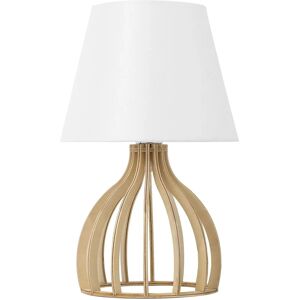 Lámpara de Mesa Blanca Beliani - Diseño Escandinavo Moderno Lámpara de Mesa Blanca Beliani - Diseño Escandinavo Moderno