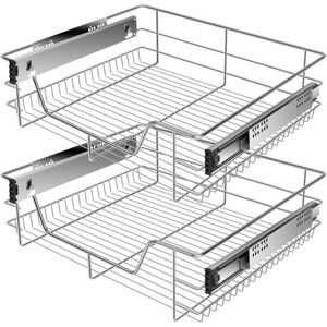 Kesser - Telescopic Drawer - 2x60cm - Plata - drawer slide Kesser - Telescopic Drawer - 2x60cm - Plata - drawer slide