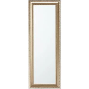 Beliani AURILLAC Gold Wall Mirror - Rectangle Vintage Style Beliani AURILLAC Gold Wall Mirror - Rectangle Vintage Style